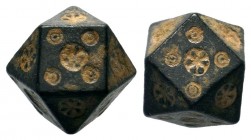 Roman Bronze Dice,About fine to about very fine. 
Weight: 14,89 gr
Diameter: 13,00 mm