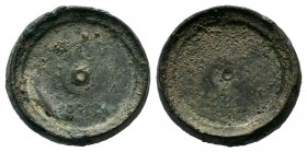 Byzantine bronze Weights,About fine to about very fine.
Weight: 17,52 gr
Diameter: 27,25 mm