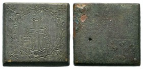 Byzantine bronze Weight,About fine to about very fine.Weight: 54,02 gr
Diameter: 32,75 mm
