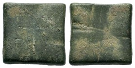 Byzantine bronze Weight,About fine to about very fine.Weight: 22,89 gr
Diameter: 24,00 mm