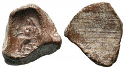 Ancient Roman Terracotta Theater Ticket.Weight: 1,80 gr
Diameter: 17,85 mm