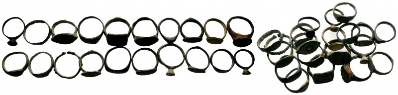 20x Lot Ancient Roman Rings,About fine to about very fine. LOT SOLD AS IS, NO RE...