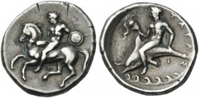 Tarentum. Nomos. F-B 657d (this coin).
Ex Naville-Ars Classica XII, 1926, 216.