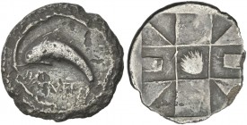 Zankle. Drachm. Very rare.
From a Swiss collection of the 1920’s.