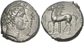 The Carthaginians. Tetradrachm, uncertain mint.
Ex NAC 1, 1999, 46.