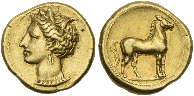 The Carthaginians in Italy, Sicily, Sardinia and North Africa. 
Stater, Carthag...
