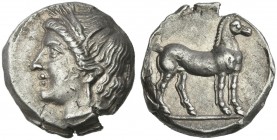 The Carthaginians. ¼ shekel, Locri.
From a European collection and purchased in 1980.
