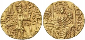 India, Kushan, Vasudeva II, circa 290 – 310. Dinar. Ex Heritage 3026, 2013, 26169.