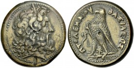 Ptolemy III Euergetes, 246 – 222. Bronze.