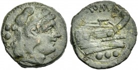 Quadrans, Sardinia, Sicily or Campania after 211.
Ex Sternberg VII, 1977, 333.