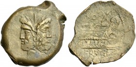 L. Calpurnius Piso L.f. L.n. Frugi. As 90.
Ex NAC Q, 2006, 1503.