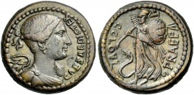 C. Iulius Caesar and C. Clovius. Bronze end 46-early 45.
Ex Kölner Münzkabinett 32, 1982.