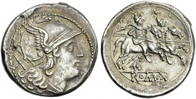 Quinarius, uncertain mint after 211.From the RBW collection.