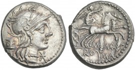 M. Marcius Mn. f. Denarius 134.