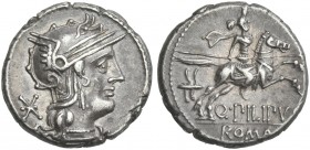 Q. Marcius Philippus. Denarius 129.From the RBW collection.