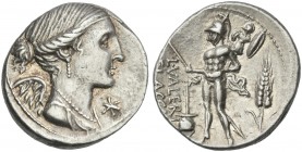 L. Valerius Flacco. Denarius 108 or 107.