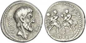 L. Titurius L.f. Sabinus. Denarius 89.
