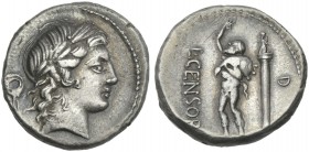 L. Marcius Censorinus. Denarius 82.