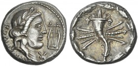 Q. Fabius Maximus. Denarius 82-80.