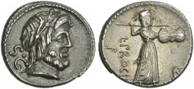 L. Procilius. Denarius 80.