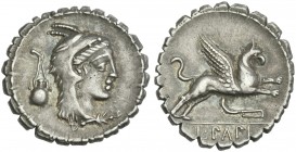 L. Papius. Denarius serratus 79.
