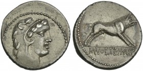 M. Volteius M.f. Denarius 78.