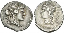 L. Cassius Q. f. Denarius 78.