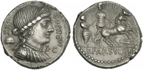 L. Farsuleius Mensor. Denarius 75.