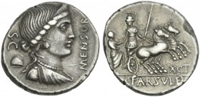 L. Farsuleius Mensor. Denarius 75.