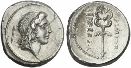 M. Plaetorius M. f. Cestianus. Denarius 69.