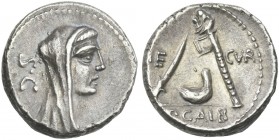 P. Sulpicius Galba. Denarius 69.