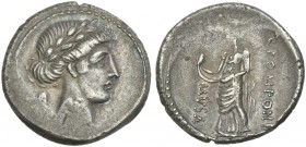 Q. Pomponius Musa. Denarius 66.From the RBW collection.