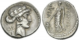 Q. Pomponius Musa. Denarius 66.