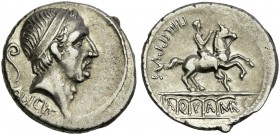 L. Marcius Philippus. Denarius 56.