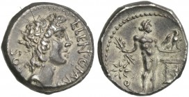 L.C. Lentulus and C.C Marcellus. Denarius, Apollonia and Asia 49. Scarce.