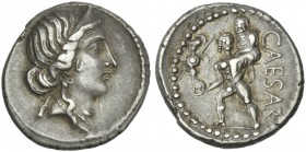 C. Iulius Caesar. Denarius, Asia 48-47.