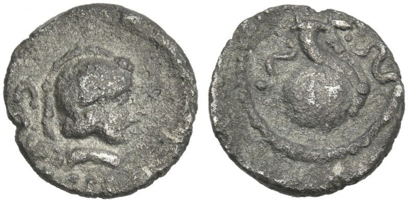 C. Considius Paetus. Sestertius 46, AR 10 mm, 0.78 g. [C·CONSIDIVS] Winged bust ...