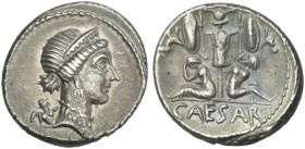 C. Iulius Caesar. Denarius, Spain 46-45.