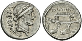 Lollius Palikanus. Denarius 45.