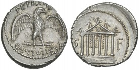 Petillius Capitolinus. Denarius 41.
Ex Rauch 41, 1988, 490.