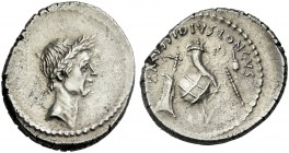 L. Mussidius Longus. Denarius 42. Rare.