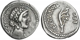 C. Cassius and M. Servilius. Denarius, mint moving 43-42.From the RBW collection.