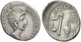 C. Caesar Octavianus. Denarius, mint movings 37.