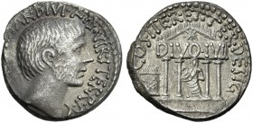 C. Caesar Octavianus. Denarius, mint moving 36. Very rare.