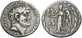 M. Antonius and D. Turullius. Denarius 31. Rare.Ex Defranoux 22, 1985, 295. From the RBW collection.