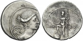 Octavian. Denarius, Brundisium and Roma (?) c. 32-29 BC.