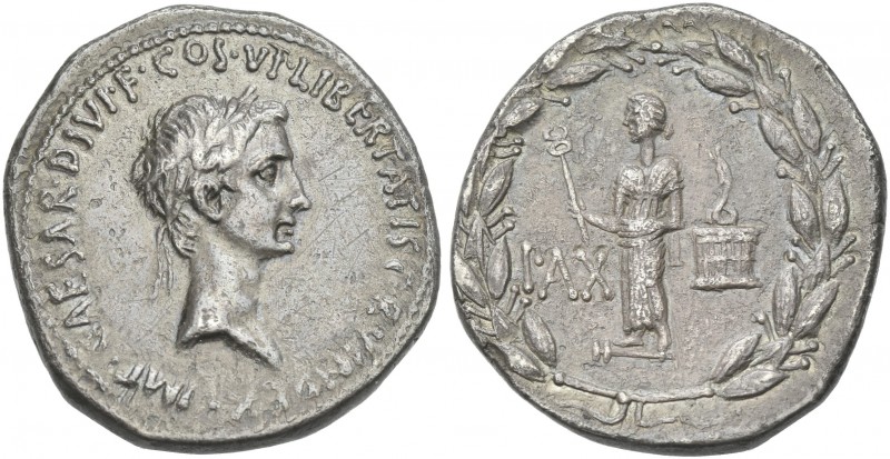 Octavian, 32 – 27 BC. 
Cistophoric tetradrachm, Ephesus 28 BC, AR 26 mm, 11.79 ...