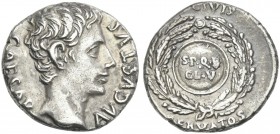Augustus. Denarius, Colonia Patricia(?) c. 19 BC.
