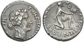 Augustus. P. Petronius Turpilianus. Denarius c. 19 BC.
Ex NAC sale 1, 1999, 1640.