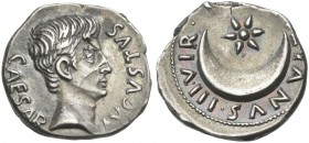 Augustus. P. Petronius Turpilianus. Denarius c. 19 BC. Rare.